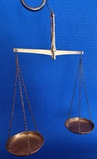 Vintage Brass Balance Scale W