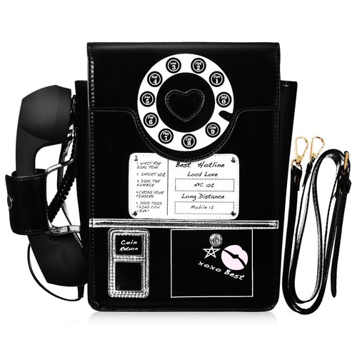 Retro dial phone - dial, purse
