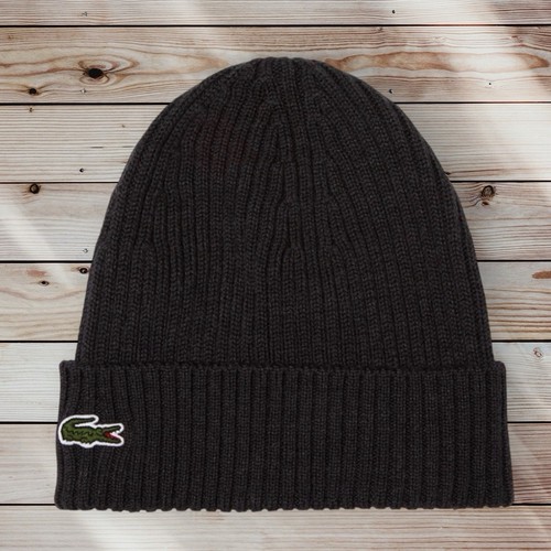 Lacoste charcoal wool - lacoste, ribbed