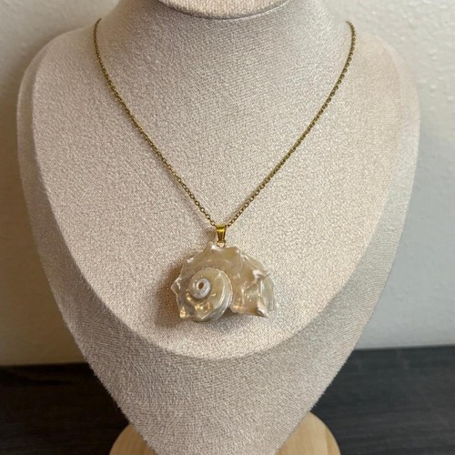 Gold plated conch - , shell