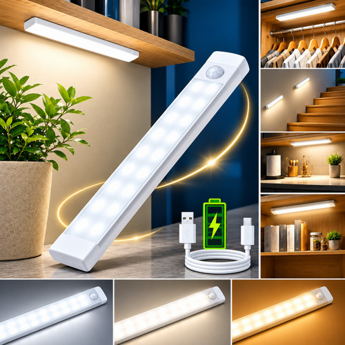Rechargeable usb led motion - rechargeable,