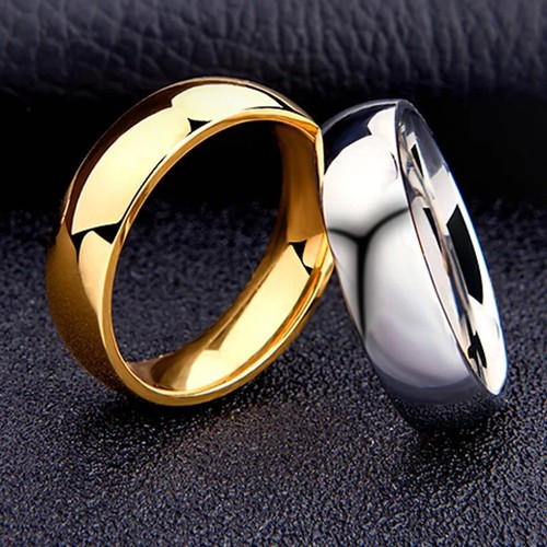 6mm titanium steel wedding - 6mm,