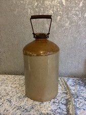 VINTAGE STONEWARE FLAGON WITH