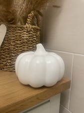 TK Maxx White Pumpkin Ornament