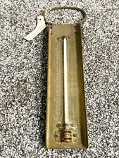 VINTAGE BRASS THERMOMETER FOR