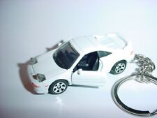 HOT 3D WHITE TOYOTA MR-2 CUSTOM KEYCHAIN keyring key classic MR2 BLING matchbox