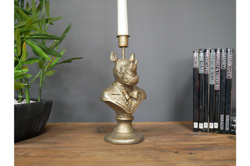 Elephant candle holder gold - elephant,