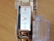 Ladies Stunning Gold Amadeus Cocktail Bracelet Dress Style Watch NICE GIFT