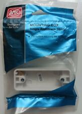 MK 16mm Single Architrave Pattress Box K2151RPWHI 16mm BNIP 