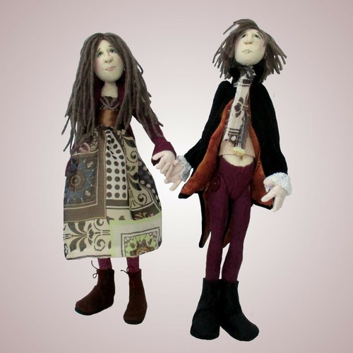 Jacasta and oberon cloth doll - and,