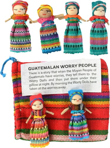 Worry dolls a - worry, bag