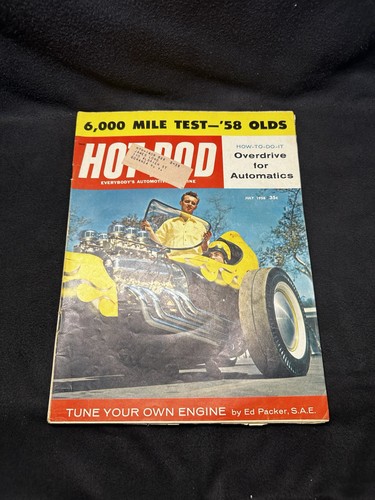 Hot rod magazine july 1958 - rod,