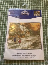 Dmc Building The Snowman Cross Stitch Kit BK553