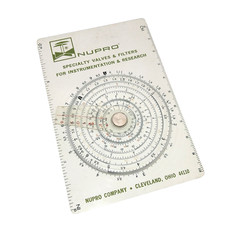 1968 Nupro Concise Conversion Tables & Circular Slide Rule Model