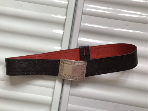 Vintage leather kilt - vintage, belt