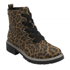 Ladies Lotus Leopard Patent