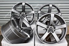 19" Grey Blade Alloy Wheels Vw T5 T6 T28 T30 T32 Van Camper Mini Bus Crew 9.5