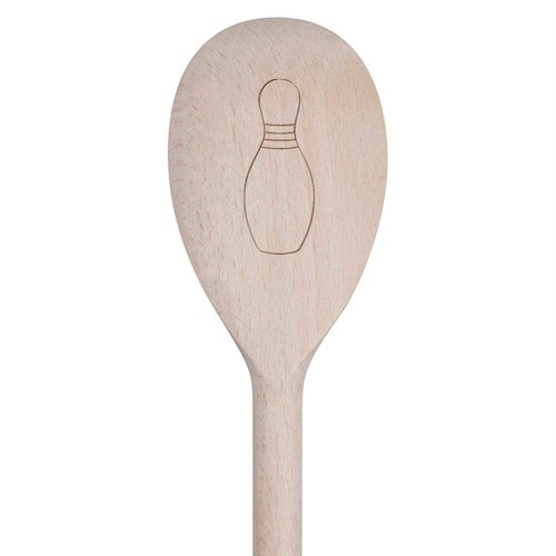 Bowling pin outline wooden - 'bowling, outline'