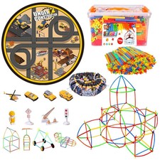 Kids Construction Straw &