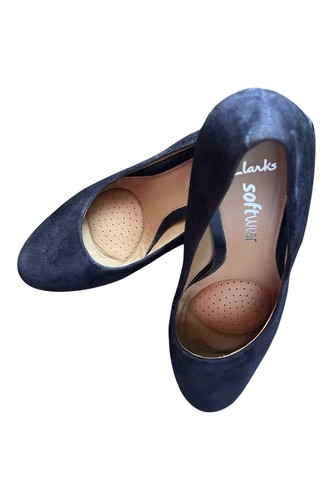Clarks softwear navy - , suede