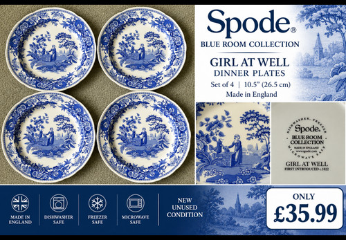 Spode blue room girl - blue, at