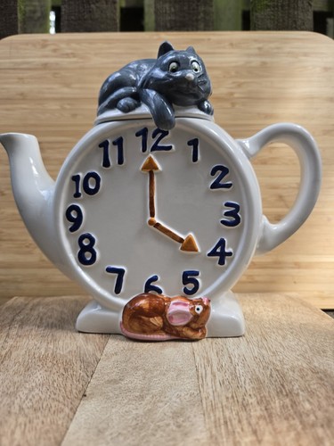Novelty ceramic clock face - ceramic,