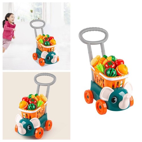 Supermarket trolley shopping - supermarket,