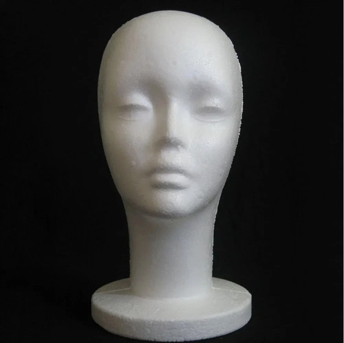 Polystyrene foam head - foam, dummy