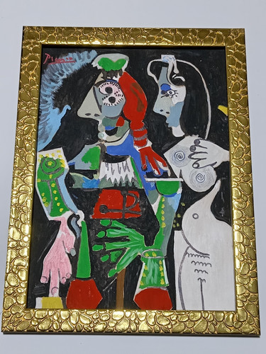 Pablo picasso framed - oil, on