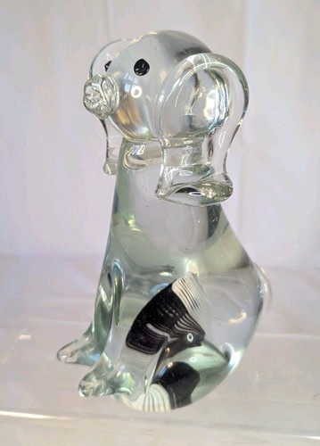Vintage art glass poodle - vintage,