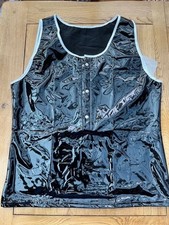 Glossy wet look Tank Top Round