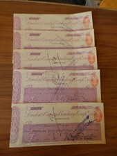 5 x London & County Banking
