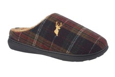 MENS TARTAN CHECK STAG MOTIF