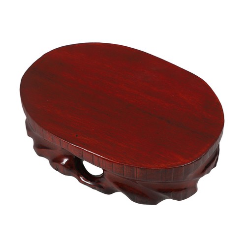 Sturdy dark red wooden display - red,