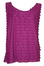 ANN HARVEY Scoop Neck Layered Chiffon Top. RRP: £35. PLUS SIZE 18-32