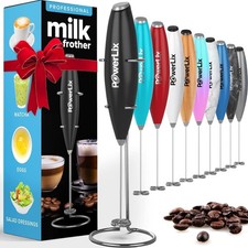 Electric Milk Frother Mini Coffee Drinks Whisk Egg Beater Mixer USB Rechargeable
