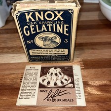 VTG KNOX GELATINE PACKETS BOX