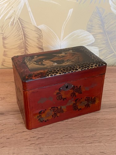 Tea caddy japanese lacquer - caddy,