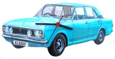 Ford Cortina Mk11 Clock - Ford