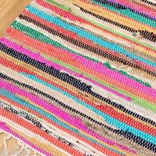 ⭐ Chindi Rag Rug Recycled