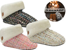 Ladies Boot Slippers Ankle Winter Warm Cosy Padded Fur Outdoor Sole Booties