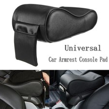 Universal Soft Leather Car Armrest Center Console Box Cushion Auto Mat Pad Black