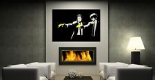 Banksy Graffiti 'Pulp Fiction' Art Wall Stickers / Decor Decal Classic StreetArt