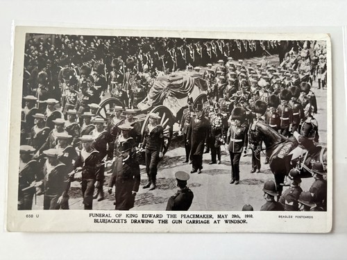1910 postcard funeral - 1910, of