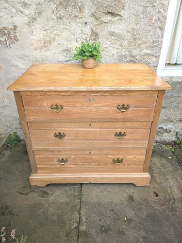 Vintage pine chest - vintage,