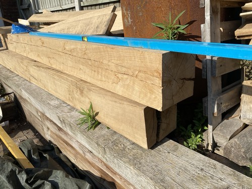 Green oak beams - green,