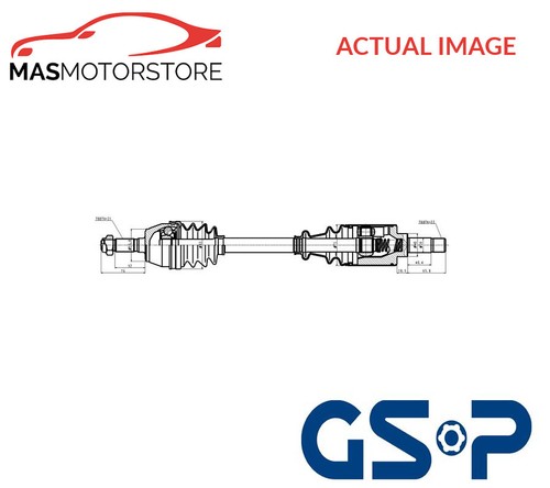 Drive shaft joint - shaft, left