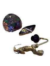 Victorian Stained Glass Sconce Lamp Tiffany Mermaid Deco Wall Mount Light