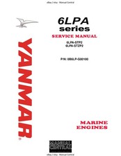 YANMAR 6LPA SERIES 6LPA-STP2 6LPA-STZP2 SERVICE MANUAL MARINE ENGINE REPRINTED