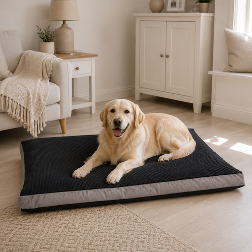 Premium black corduroy box - corduroy,